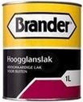 Brander Hoogglans Lak 1 Liter - Wit