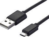 Câble de charge Micro USB de 1 mètre Smartphone / Tablette / Cordon / Câble Samsung / Huawei / Xiaomi / Sony / Oppo / LG / HTC / Playstation - Zwart