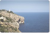 Muismat Middellandse zee - Kust van Spanje bij de Middellandse Zee muismat rubber - 60x40 cm - Muismat met foto