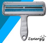 Zenergy Luxe Huisdierhaar verwijderaar - Hondenhaar - Kattenhaar - Pluizenborstel - Ontharingsborstel - Premium handvat - Huisdier - Blauw