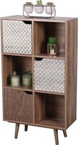 Vintage Vakkenkast - open kast - 105x59,6x29 cm