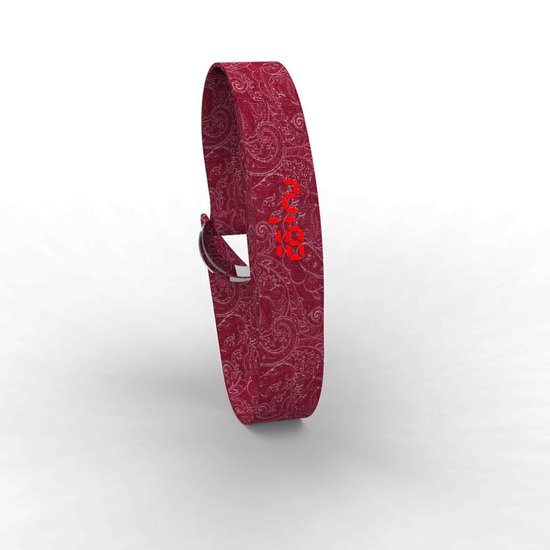 TOO LATE - Montre digitale avec bracelet en coton - MONTRE TISSU - Fleur 3