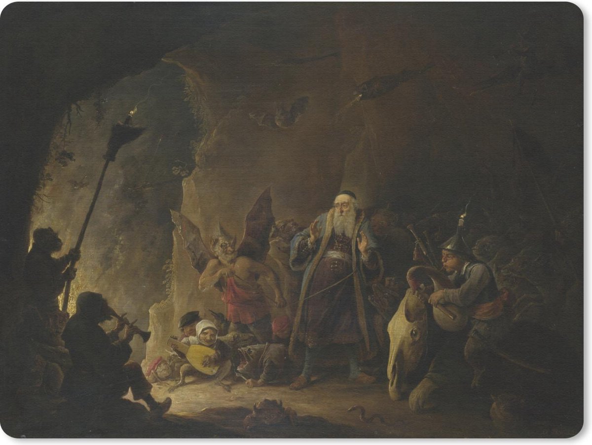Muismat David Tenier - De rijke man wordt geleid naar de hel ...