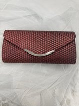 tas - clutch - gelegenheid - rood - schoudertas - afneembaar