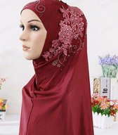 Hoofddoek, hijab rood
