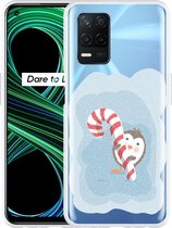 Realme 8 5G Hoesje Candy Pinquin - Designed by Cazy