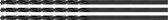 Set de 3 forets métalliques (HSS, 8,0x200 mm)