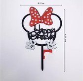 Mickey en Minnie Mouse Taart Topper|Taart decoratie | Thema Minni Mouse|Thema Mickey Mouse | Cake Topper |Taartversiering | Kinder Verjaardag