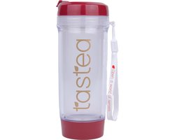 tastea Theebeker Amitabha - Rood - 400 ML - Gouden bedrukking