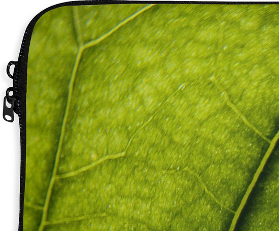 Housse ordinateur 13 pouces 34x24 cm - Biologie - Housse Macbook & Laptop Close-up of a leaf - Housse ordinateur portable avec photo