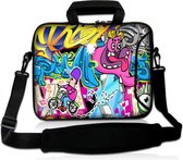 Laptoptas 14 inch hiphop cartoon - Sleevy