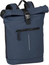 New Rebels Mart Waterafstotende Rolltop Laptop Rugzak - 15,6 inch - Donkerblauw