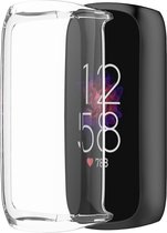 YONO Full Cover Bumper geschikt voor Fitbit Luxe - Siliconen Case - Screenprotector Hoesje - Transparant