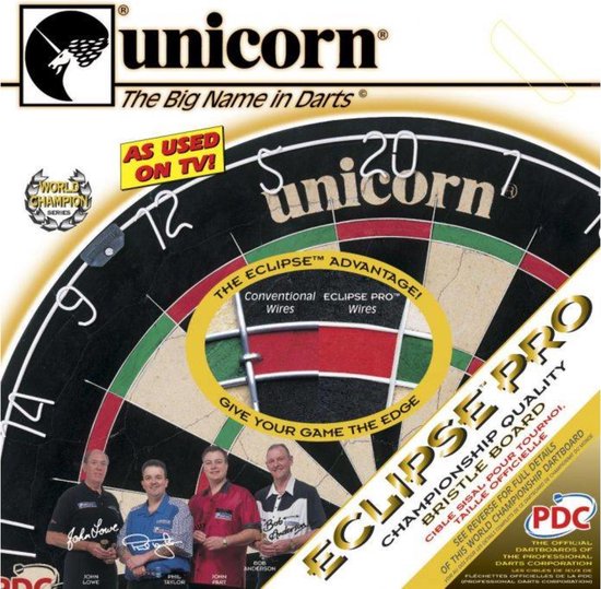 Unicorn Eclipse Pro DartSET Deluxe incl Dartstandaard & 6 darts + Surround Ring + Rubberen Ochemat - Unicorn