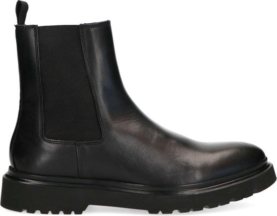 Sacha - Heren - Zwarte leren chelsea boots - Maat 43 | bol.com