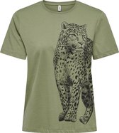 ONLY ONLCATS LIFE REG S/S TOP BOX CS JRS Dames T-shirt - Maat S