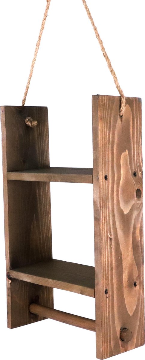 Handdoekrek-Handdoekrek Badkamer-Handdoekhouder Hangend-Badkamerkast-Handdoekenrek-Hout