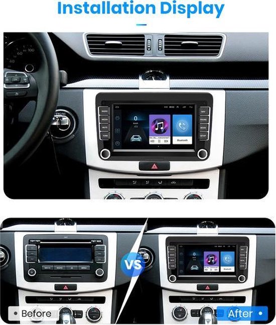 Autoradio voor Volkswagen Polo T5 Tiguan Golf Seat Leon Altea Skoda Octavia Fabia Yeti | 2003 t/m 2020 | 9 INCH | Denago | 2003 2004 2005 2006 2007 2008 2009 2010 2011 2012 2013 2014 2015 2016 2017 2018 2019 2020 | Bluetooth & Wifi