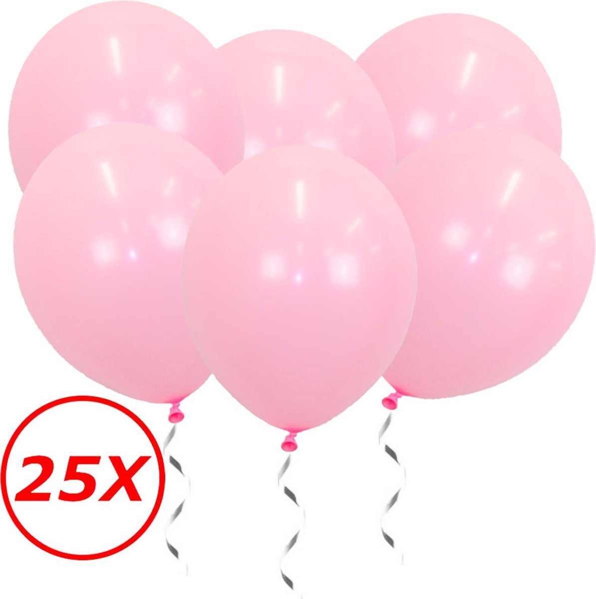 Roze Ballonnen Gender Reveal Babyshower Versiering Verjaardag Versiering Roze Helium Ballonnen Feest Versiering Roze 25 Stuks - BTH