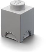 LEGO Opbergbox Brick 1 - Grijs - 1.2 L - 12,5x12,5x18 cm - Kunststof