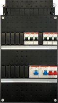 ABB  Groepenkast  1fase 1 HS  2 Aardlekschakelaars 6 Automaten