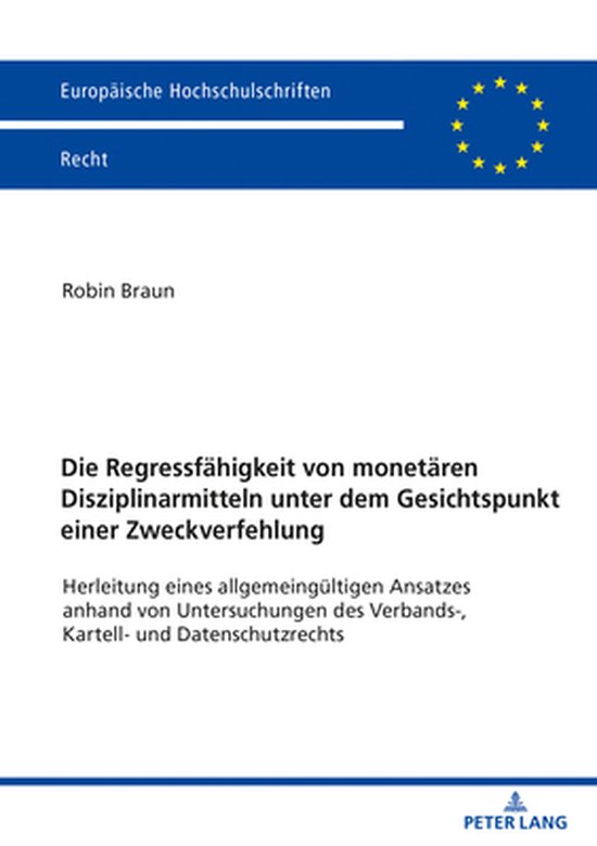 Europaeische Hochschulschriften Recht 6257 - Die Regressfaeh ... - cover