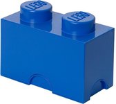 LEGO Opbergbox Brick 2 - Blauw - 2.6 L  - 12,5 cm x 25 cm x 18 cm