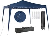 AREBOS Vouwpaviljoen Popup Partytent Tuinhuisje Paviljoen 3x3m Blauw