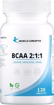BCAA tabletten 2:1:1 | Muscle Concepts - Aminozuren - 120 vegan tabletten