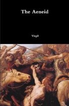 La couverture de 'L'Énéide' par Virgile, montrant une peinture d'une scène de bataille avec des chevaux et des guerriers.