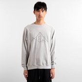 Dedicated Sweatshirt Malmoe Mountain Grey Melange - Trui - Lange mouw - Sweater - Grijs - L