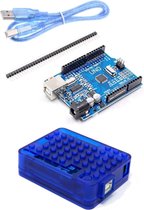 Arduino Uno + behuizing blauw