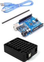 Arduino Uno + behuizing zwart
