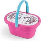 Speelgoedservies in picknickmand Smoby picknickset van Hello Kitty 21dlg