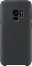 Telefoonglaasje Hoesje Geschikt voor Samsung Galaxy S9 Plus - silicone - Zwart - Beschermhoes - Case - Cover