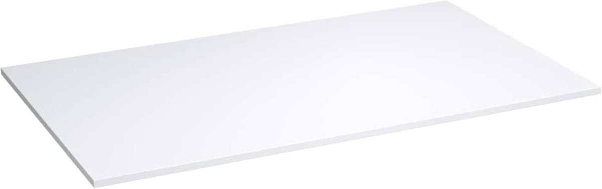 Mawialux solid surface wastafelblad voor waskom - 1600x500x18mm - Mat wit - Zonder gaten - SS160MW