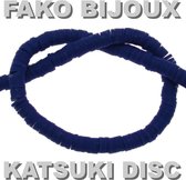 Fako Bijoux® - Katsuki Disc Kralen - Polymeer Kralen - Surf Kralen - Kleikralen - 6mm - 350 Stuks - Navy Blauw