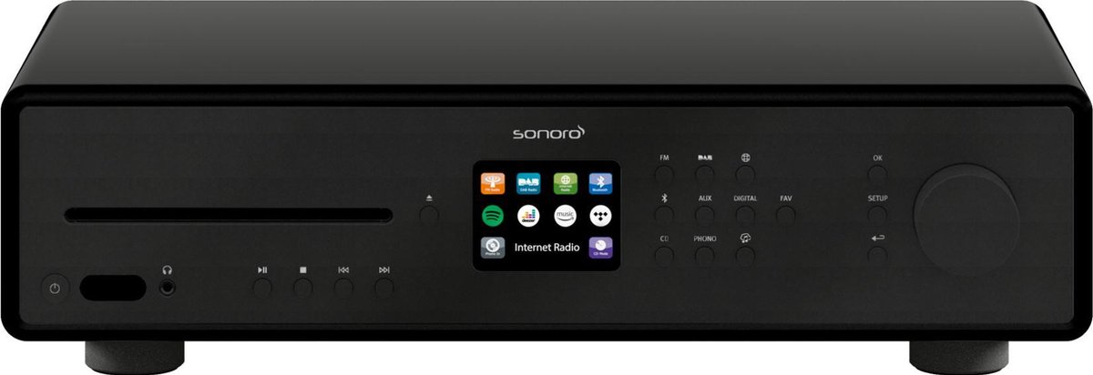 Maestro - Alles-in-een HiFi ontvanger - Mat Zwart