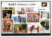 Babydieren in de dierentuin – Luxe postzegel pakket (A6 formaat) : collectie van verschillende postzegels van babydieren in de dierentuin – kan als ansichtkaart in een A6  envelop