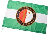 Feyenoord Vlag, 150x220cm, groen/wit/groen