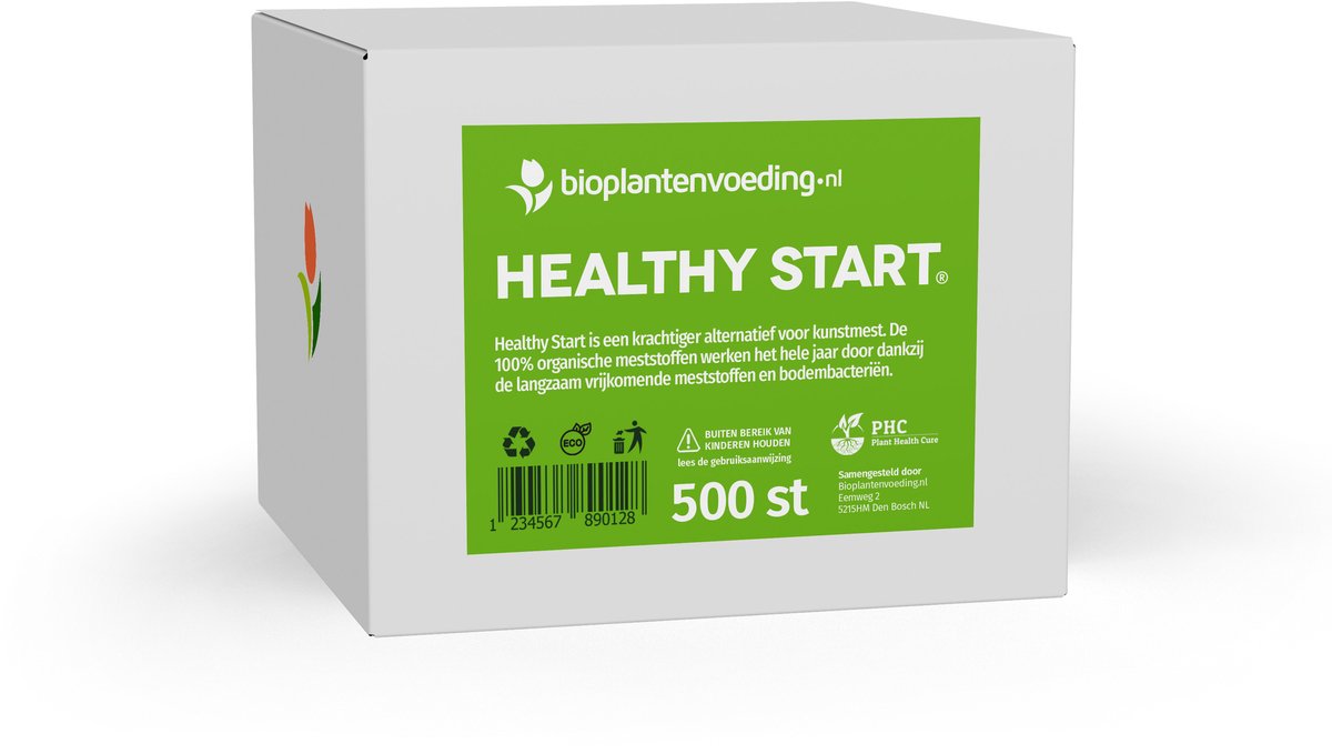 Healthy Start Tabletten - 500 stuks - Zeer krachtige mestpillen voor elke plant - 10 gr - Perfect en gezond alternatief voor kunstmest - 100% organisch