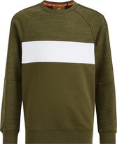 WE Fashion Jongens sweater met colourblock en tapedetail