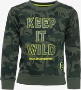 TwoDay jongens sweater met dino print - Groen - Maat 98/104