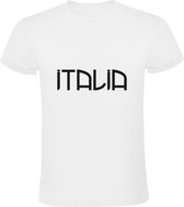 Italia Heren t-shirt |italie | rome | milaan | napels | turijn | Wit