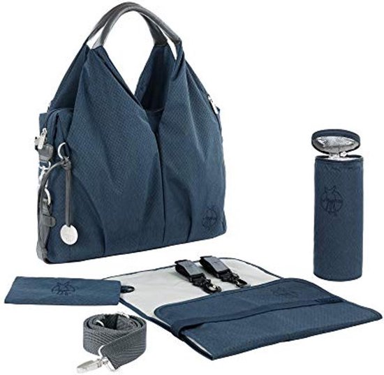 LÄSSIG Luiertas Rolltop Backpack rugzak incl verschoningsmatje choco mélange Limited