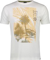 Lerros Korte mouw T-shirt - 2053066 103 BROKEN WHITE (Maat: XL)