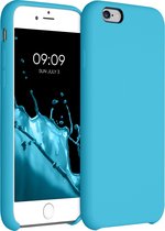 kwmobile telefoonhoesje geschikt voor Apple iPhone 6 / 6S - Hoesje met siliconen coating - Smartphone case in zeeblauw