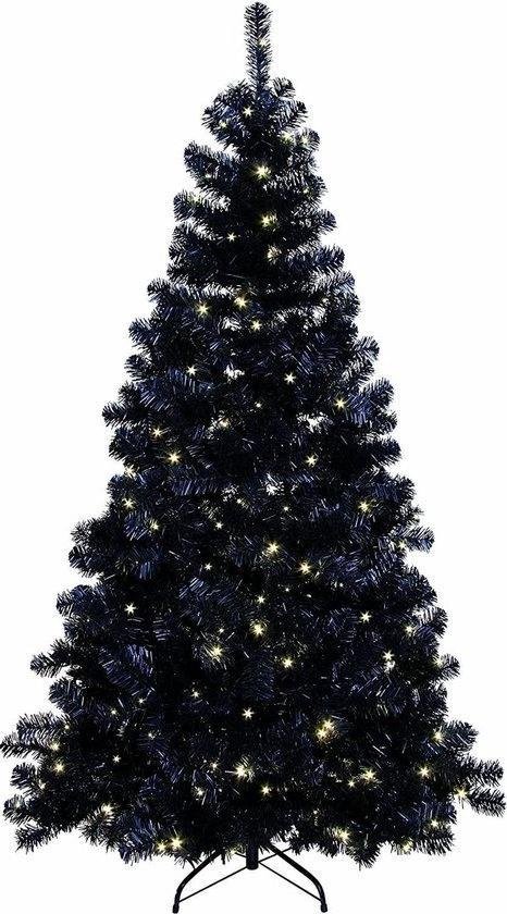 Royal Christmas - Zwarte Kerstboom Maine - 150 cm - inclusief LED-verlichting