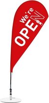 Beachflag 'Open' - rood