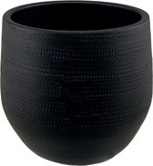 Tokio zwarte bloempot D28xH26 cm - NIEUW!